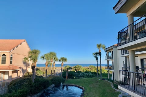 ocean side view from balcony