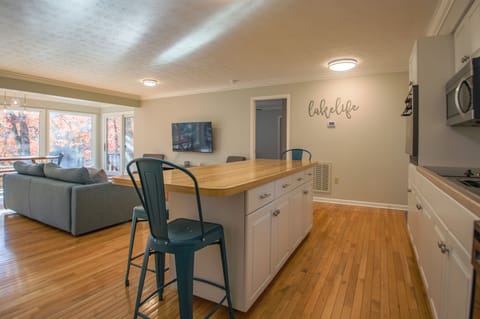 Fully stocked kitchen with plenty of storage