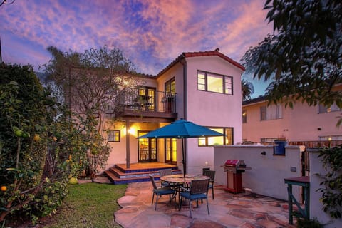 Backyard view of both villas - one upstairs and one downstairs