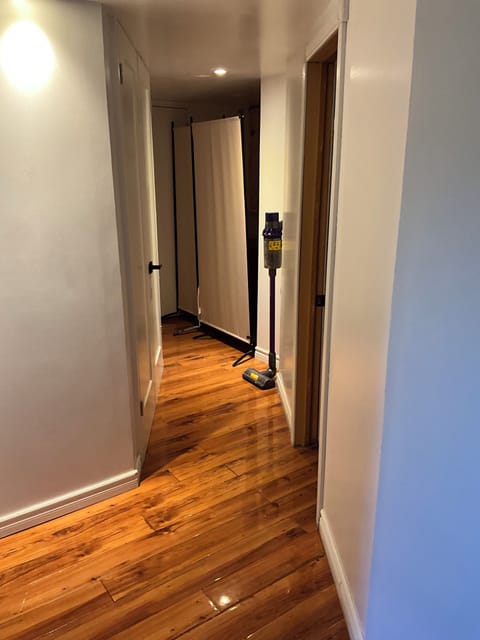 Hallway to downstairs bath.