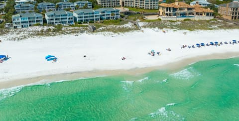 San Remo sits proudly on a large private beach on the Gulf Shore