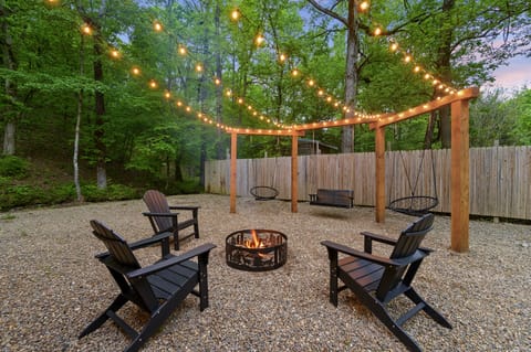 Settle by the fire in a lounge area designed for warmth and relaxation.
