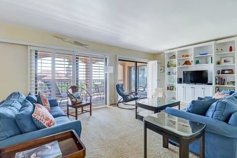 Living room with large balcony