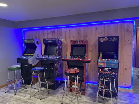 Large lower level game room.