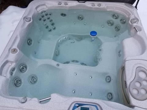 Hot tub all year round.