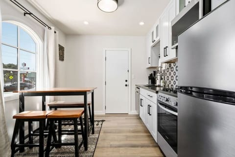 Kitchen with seating area