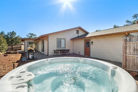 Enjoy the hot tub and sunshine!