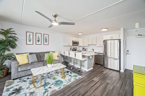 Modern Living Room & Kitchen