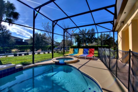 private outdoor heated pool & spa