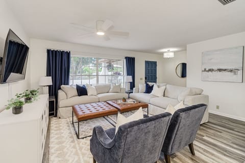 Living room with sofa sleeper