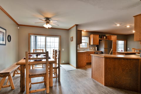 Open concept dining table and kitchen! Seating for 10! 