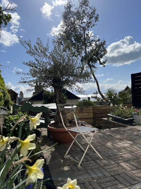 Stunning views from the private terrace garden 