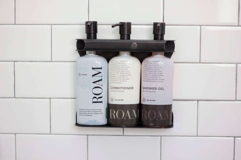 Free toiletries, hair dryer, towels