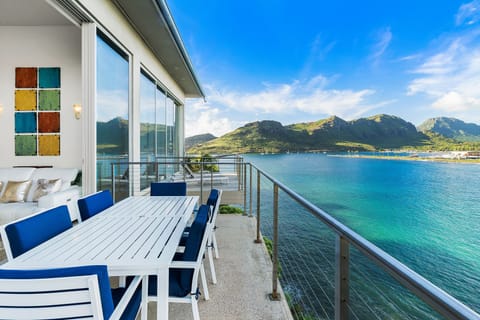 180 degree view of Kalapaki Bay. West facing with incredible sunset views.