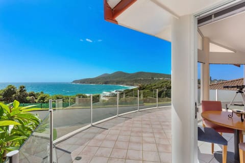 Balcony area view from sun lounges