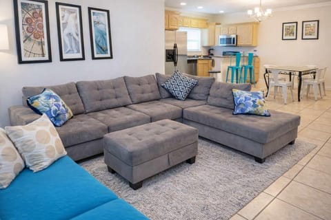Condo, Multiple Beds, Patio, Pool View | Living area | TV