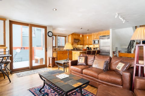 Comfortable seating and open design in the living room.