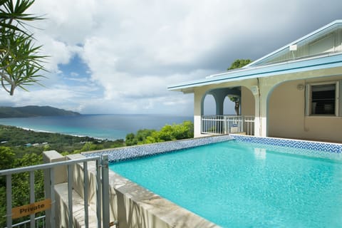 Beautiful view of Hamm's Bluff from the private pool.