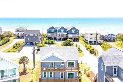 Immerse yourself in Topsail Island's Pristine Blue-Green Waters.      