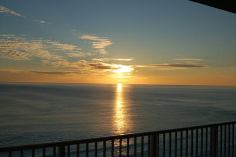 Sunset view from balcony