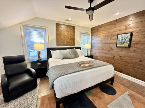 Large primary bedroom with king size bed exterior