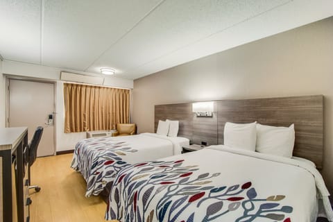 Desk, blackout drapes, free cribs/infant beds, free WiFi