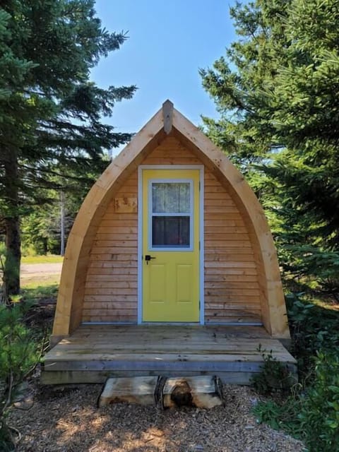 A cute little camping pod