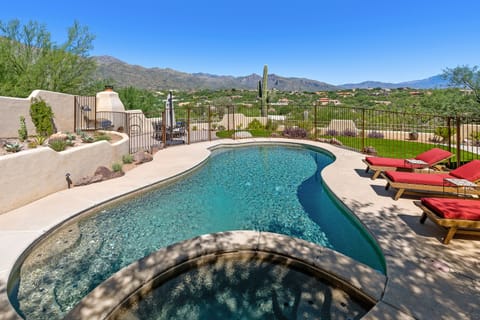 Enjoy the pool and spa with stunning views!