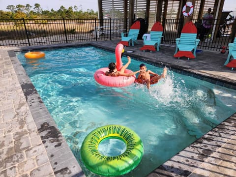 Private Salt Water heated pool for winter and with chiller to enjoy in summer as well