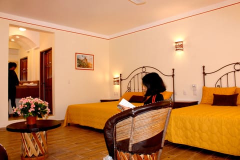 Down comforters, memory foam beds, individually decorated