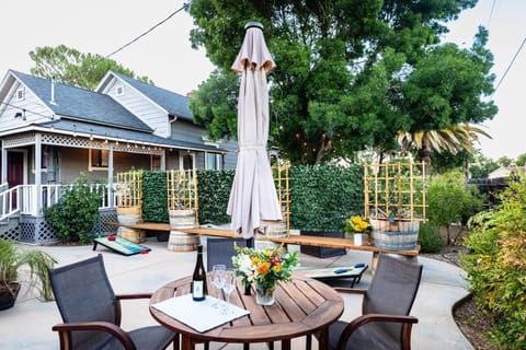 Wonderful back patio where you can enjoy your meals