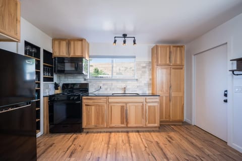 Kitchen stocked with all the necessities