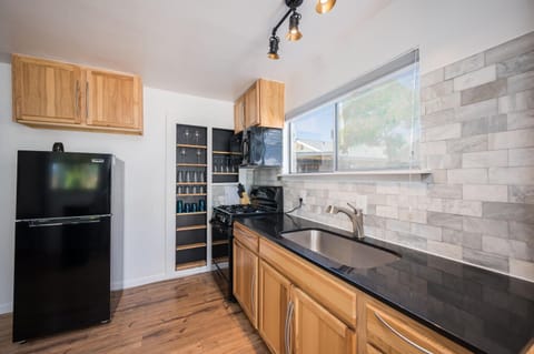 Kitchen stocked with all the necessities