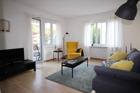 Apartment, 1 Bedroom, Balcony, City View | Living room