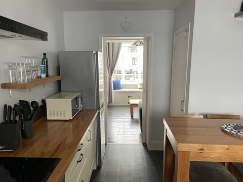 from kitchen to living room