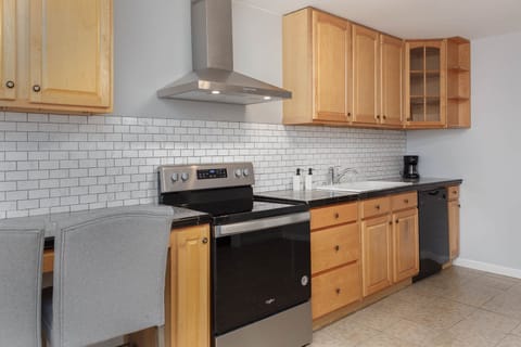 The lower level contains its own kitchen, perfect for a group who loves the privacy of their own living space.