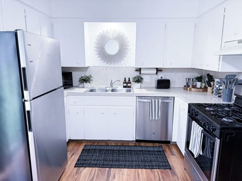 Spacious Kitchen Featuring a Charming Coffee Bar and All of the Essentials