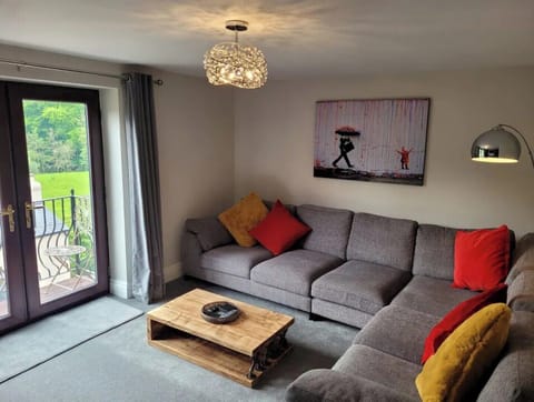 Living Room, with french doors leading to Juliette Balcony.