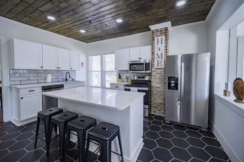 This kitchen is so light and bright and was a labor of love to restore! 