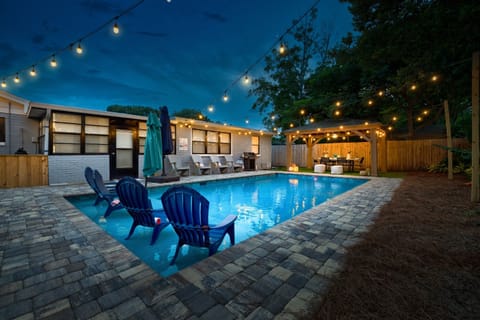 Your backyard oasis at dusk