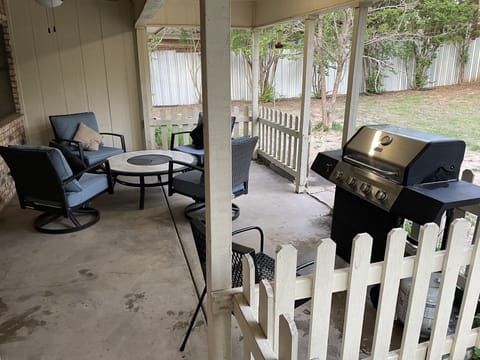 BBQ grill on patio