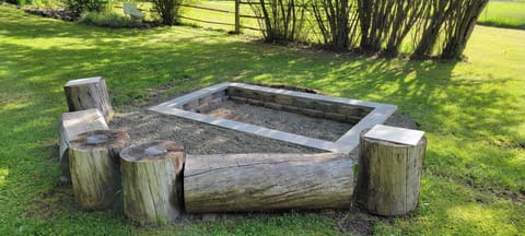 Make memories around the large fire pit.