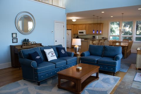 House, Multiple Beds, Balcony, Ocean View | Living area