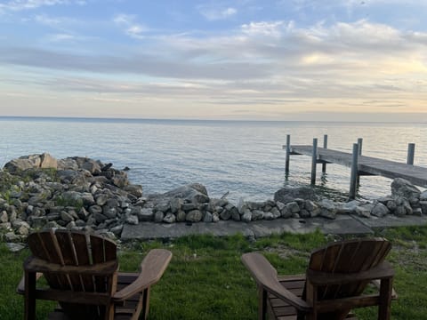 Full water view backyard, dock access, boat ramp and beach