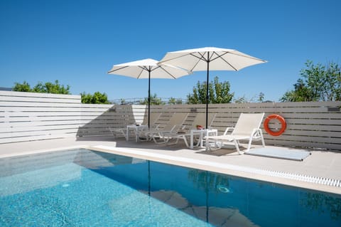 Pool and sun loungers
