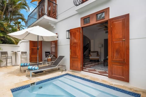 Terrace with private plunge pool