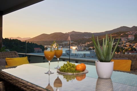 Sunset view from balcony