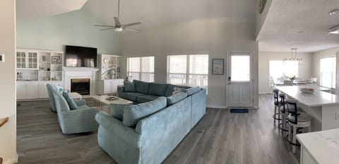Open Concept Living Room & Kitchen