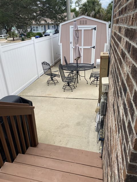 There is a new gas grill on property 