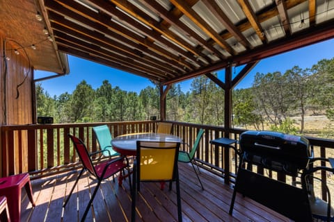 Covered Front Porch Dining Area